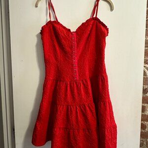 Betsey Johnson BNWOT womens corset "Janice" red mini dress